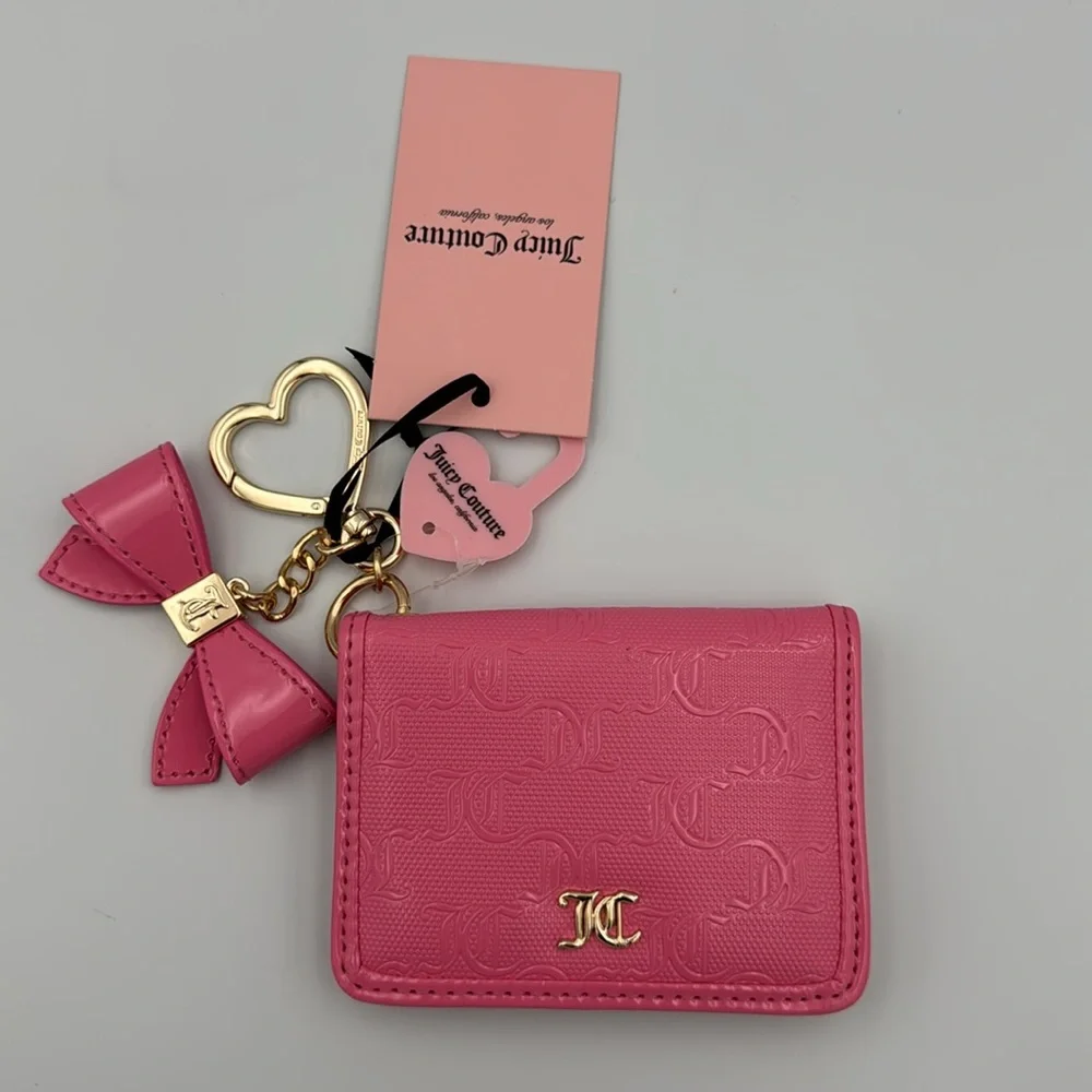 Juicy‎ Couture Pink Bow Tote & Wallet Set NWT Gold Hardware Large Bag